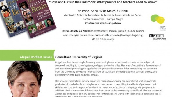 Planalto - Conferência “Boys and Girls in the Classroom: What parents and teachers need to know”